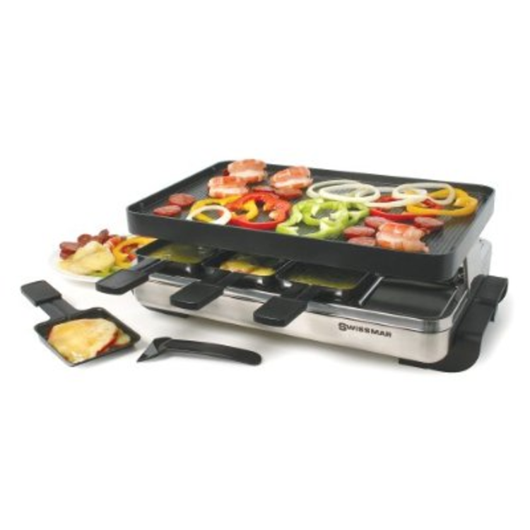 Swissmar 8-Person Classic Raclette Party Grill, Stainless