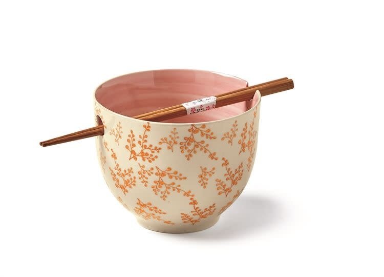 Leaf Noodle Bowl & Chopsticks