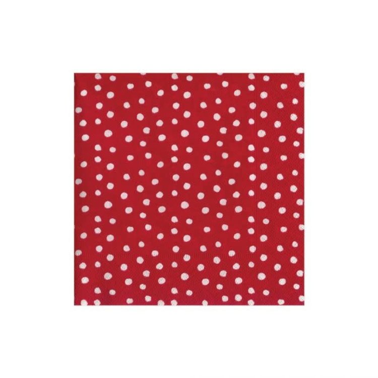 Red Dot Cocktail Napkins