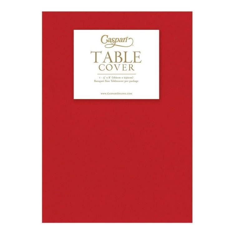5x8' Red Paper Tablecloth