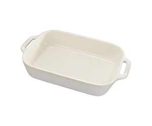 Staub 10.5x7.5 Rectangular Baking Dish - Rustic Ivory