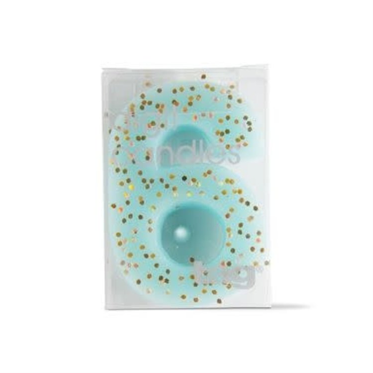 Number 6 Birthday Candle