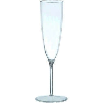 Plastic Champagne Glasses, set of 8