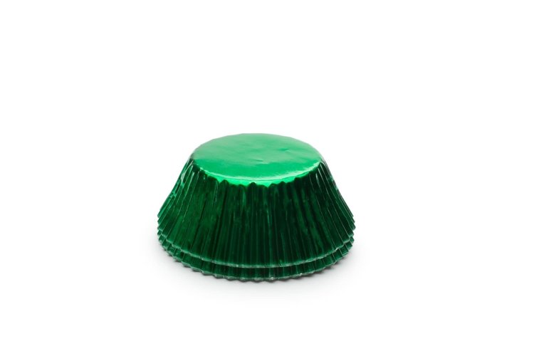 Green Foil Baking Cups