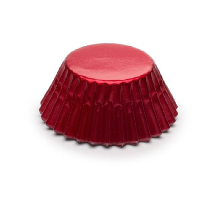 Red Foil Baking Cups Whisk