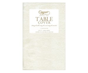 4.5x7' Ivory Paper Tablecloth - Whisk