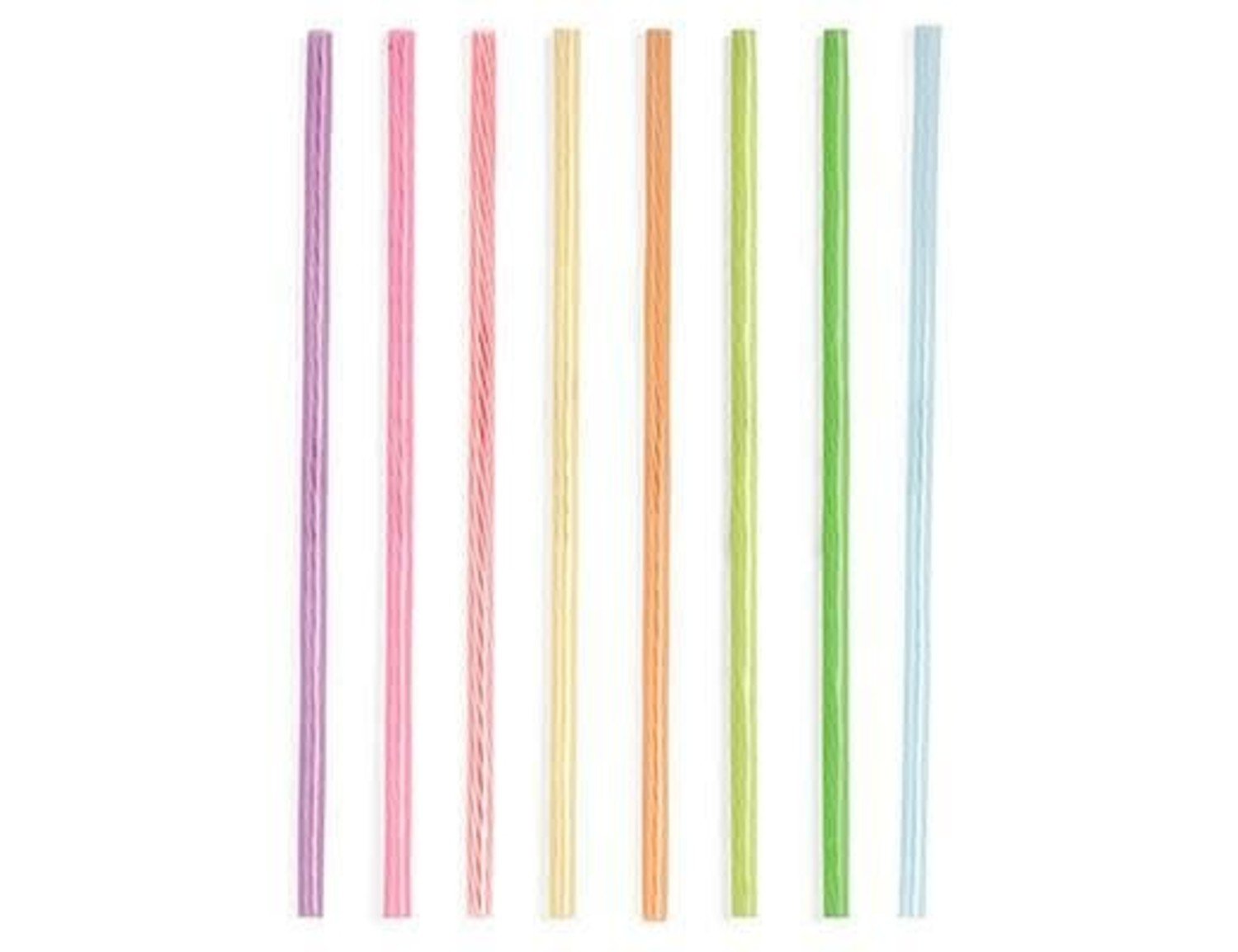 24 pack 9.45 Long Rainbow Colored Reusable Plastic Replacement