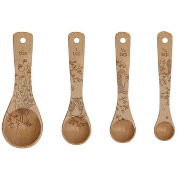 Woodland Measuring Spoons, set of 4