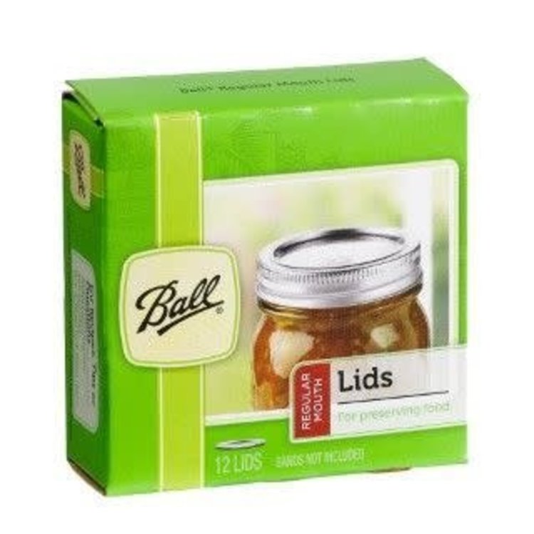 Ball Regular Mouth Canning Jar Lids, set of 12