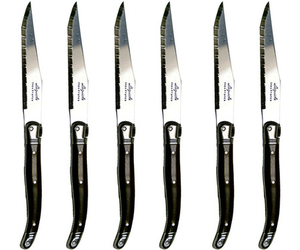 laguiole 4 steak knives black