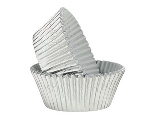 Silver Foil Cupcake Cup - Confectionery House