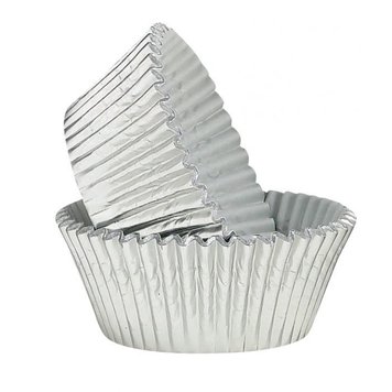 100 Aluminum Foil Muffin Cupcake Ramekin 4oz Cups with Lids Disposable