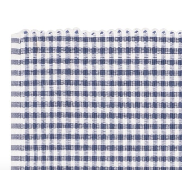 Navy Gingham Placemat
