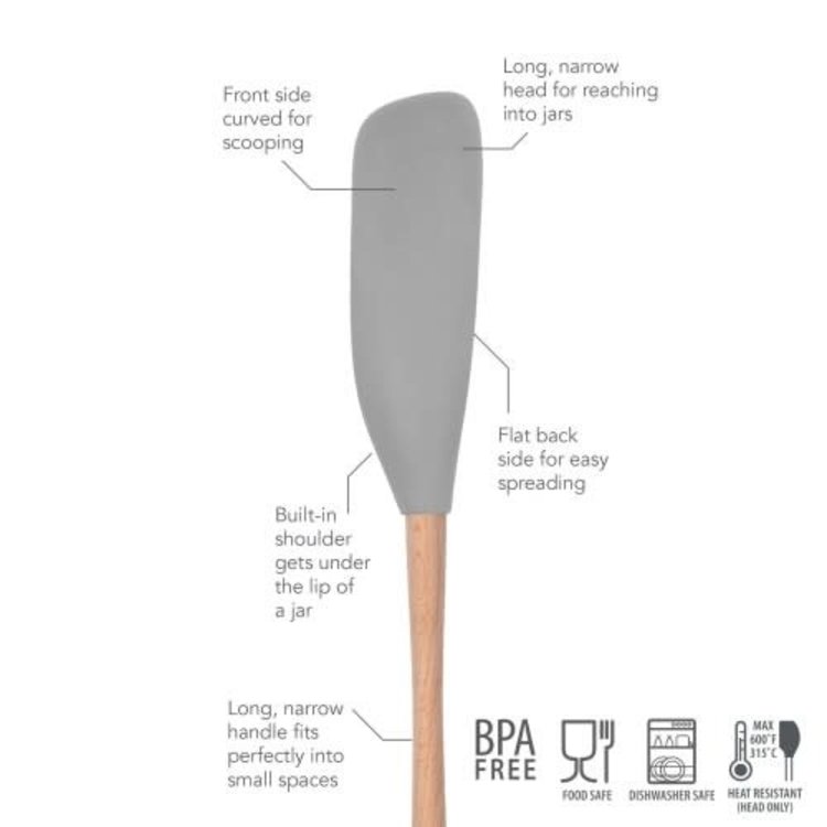 Tovolo Indigo Jar Scraper Spatula