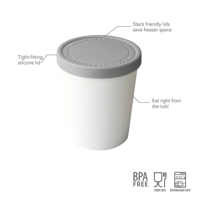 Tovolo 1 quart White Ice Cream Tub
