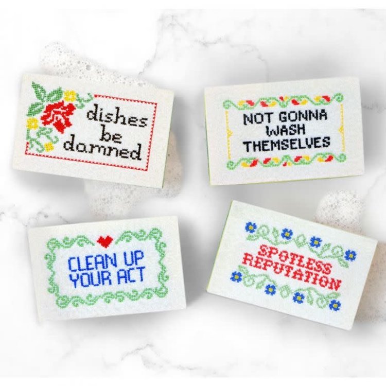 Stitched Sponges, set of 4