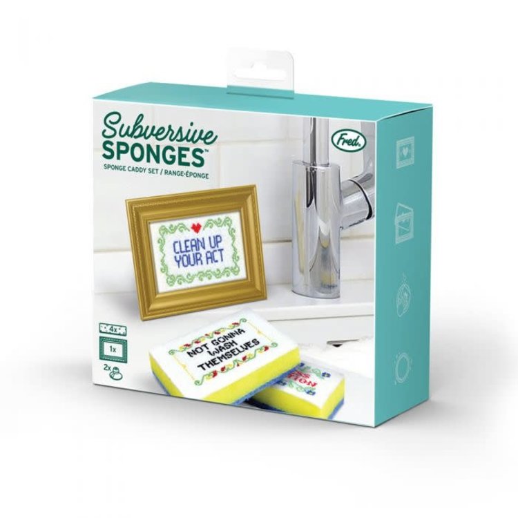 Stitched Sponges, set of 4