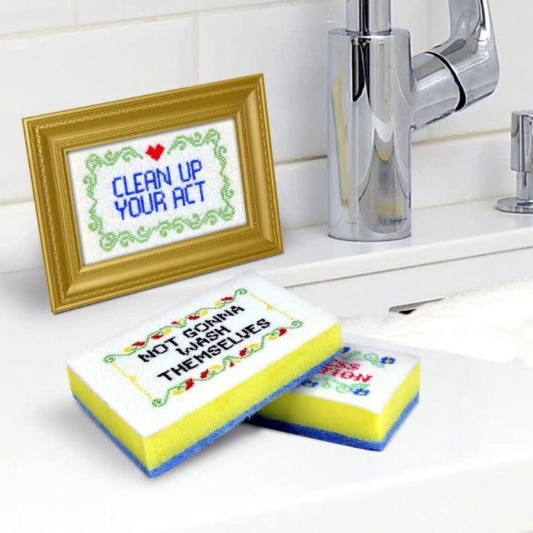 Stitched Sponges, set of 4