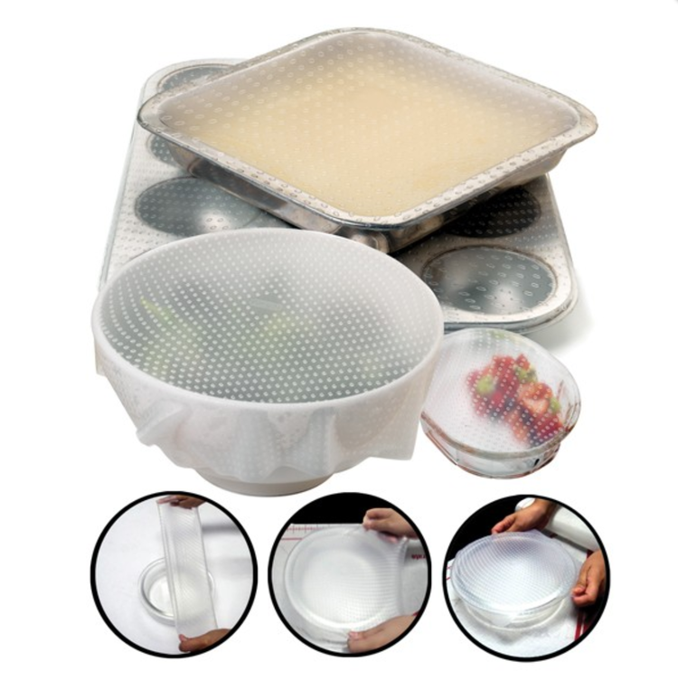 Silicone Stretch Bowl Covers, set of 2