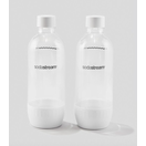 Sodastream 1 liter White Sodastream Bottles set of 2 - Whisk