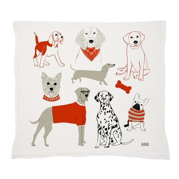 Claudia Pearson Dogs Dishtowel