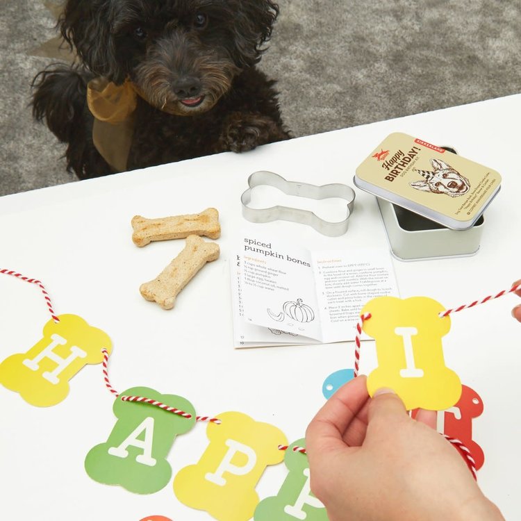 Dog Birthday Kit with Bone Cookie Cutter