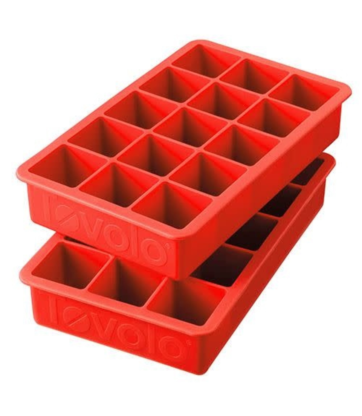 Red Tovolo Perfect Ice Cube Trays - Whisk