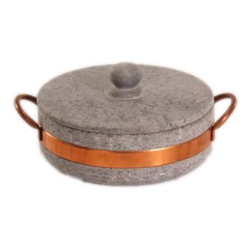 Brazilian Home Soapstone Sauté Pan with Lid