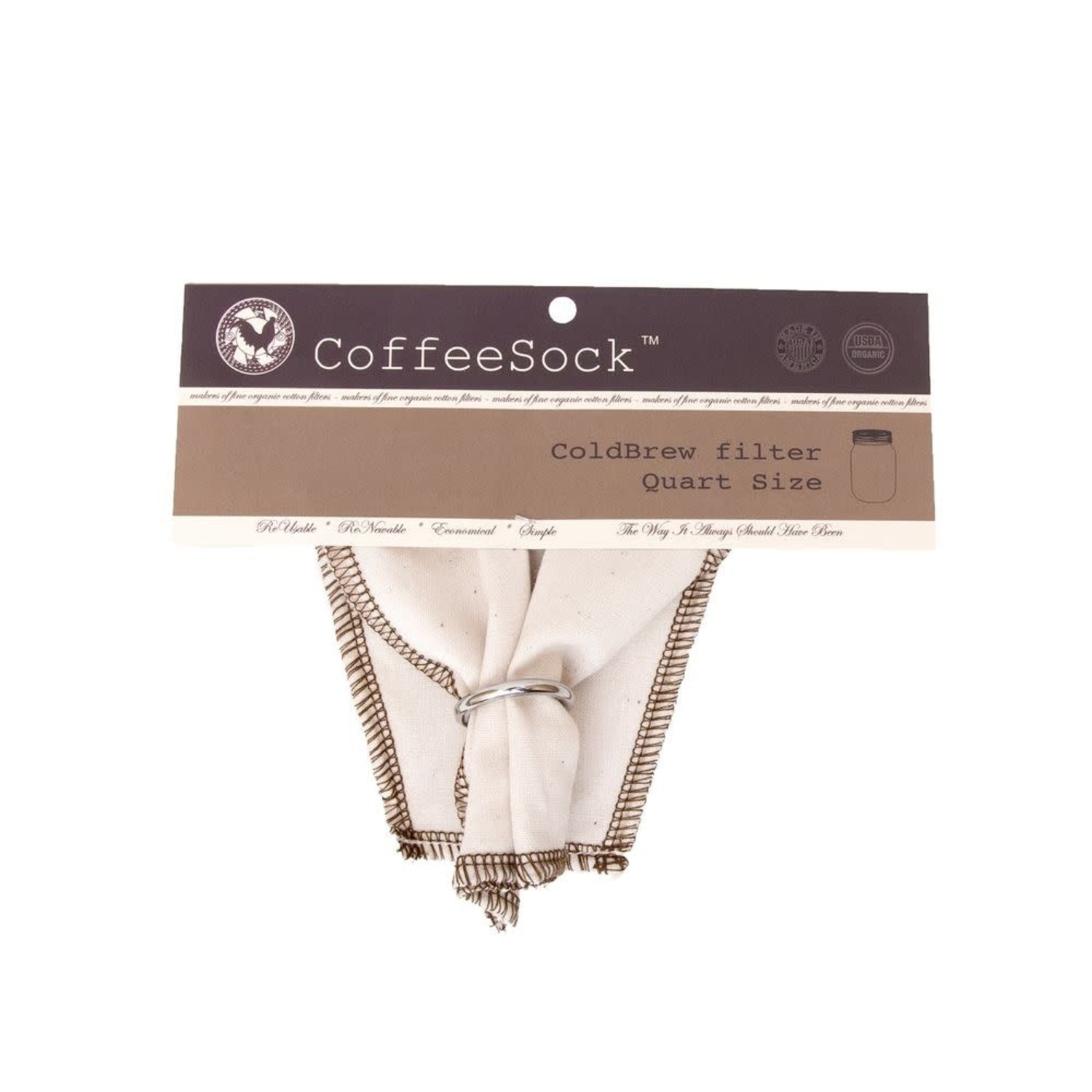 CoffeeSock 64oz Cloth Cold Brew Bag - Whisk