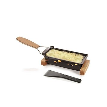Boska Single Candle-heated Raclette Warmer, oak handle