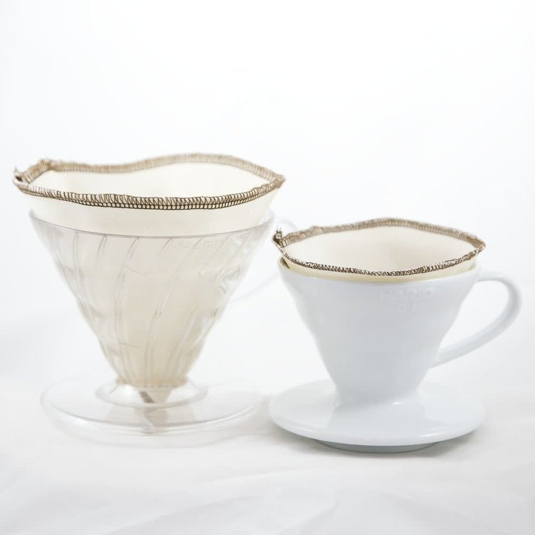 CoffeeSock Cloth Coffee Filter for Hario v60 #2, set of 2
