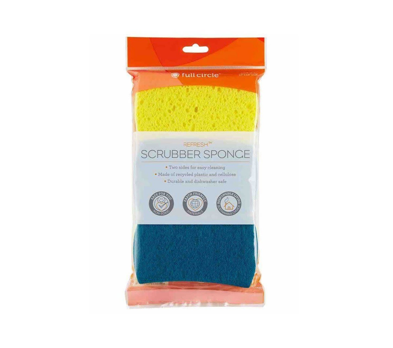 Full Circle Home Walnut Scrubber Sponges (2pk)