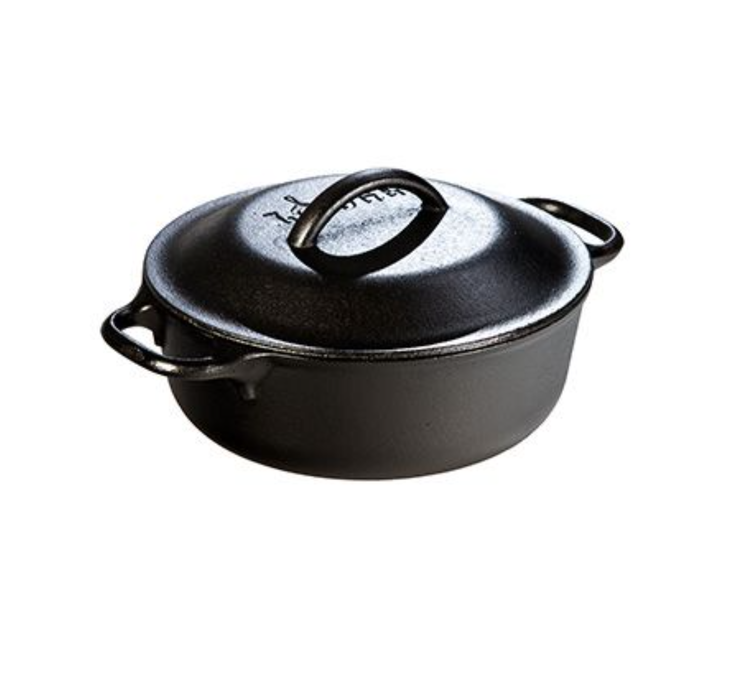 Lodge Lodge 2 quart Round Pre-Seasoned Cast Iron Dutch Oven