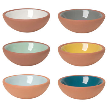 Terracotta Pinch Bowls, set of 6