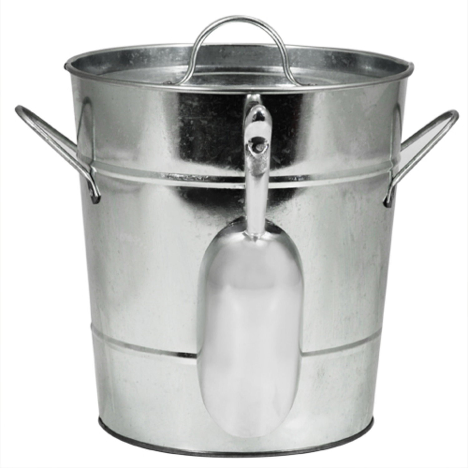 Galvanized Ice Bucket with Scoop and Lid - Whisk