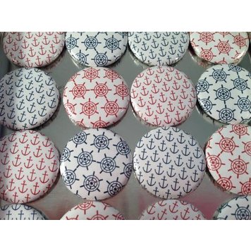 Red & Navy Nautical Magnets