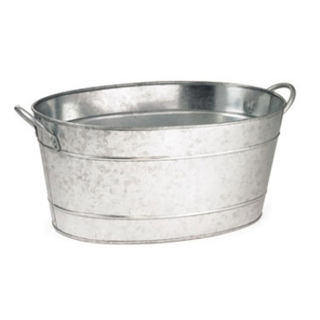 20" Galvanized Tin Tub