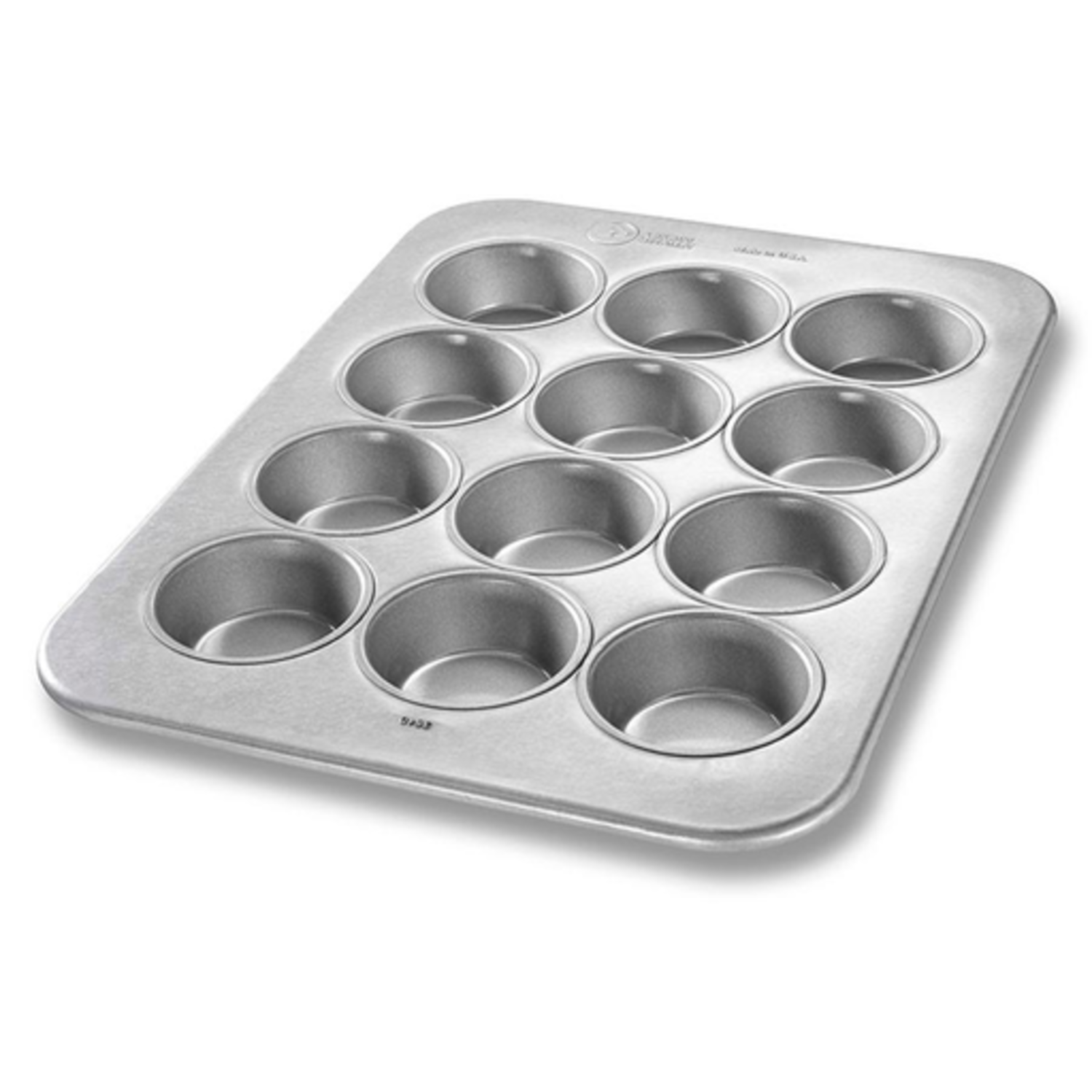 Uncoated Muffin Pan, 12 cavity - Whisk
