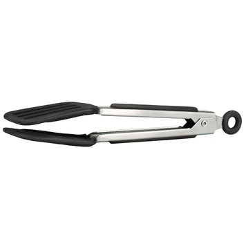 Tovolo Tovolo Mini Charcoal Grey Offset Turner/Spatula Tongs