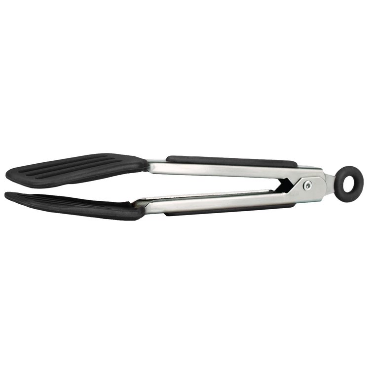 Tovolo Tovolo Mini Charcoal Grey Offset Turner/Spatula Tongs