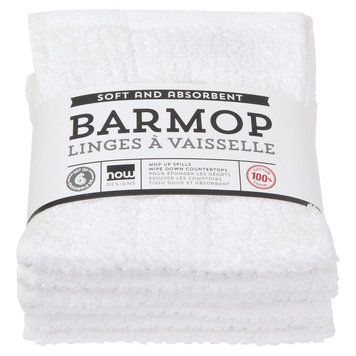 Small White Bar Mop Towel Set