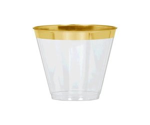 Gold 9oz Plastic Tumblers (72ct)