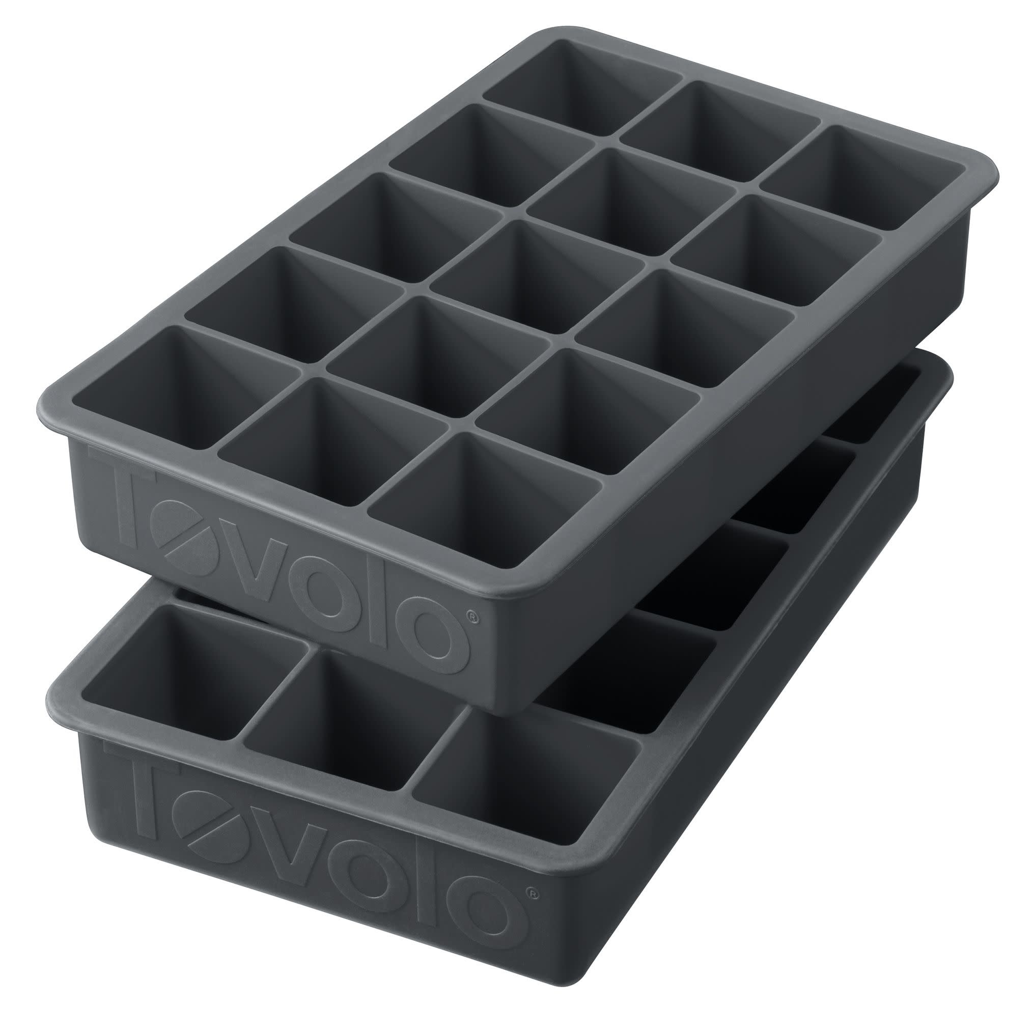 Tovolo King Cube Oyster Gray Silicone Ice Tray