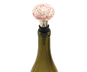 Floral Bottle Stopper Whisk