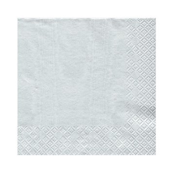 Silver Cocktail Napkin