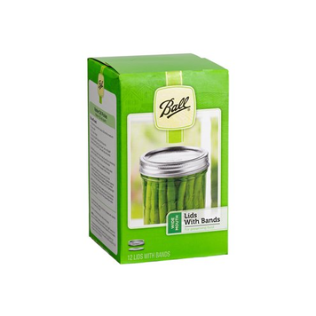 Ball Wide Mouth Canning Jar Lids with Bands, set of 12
