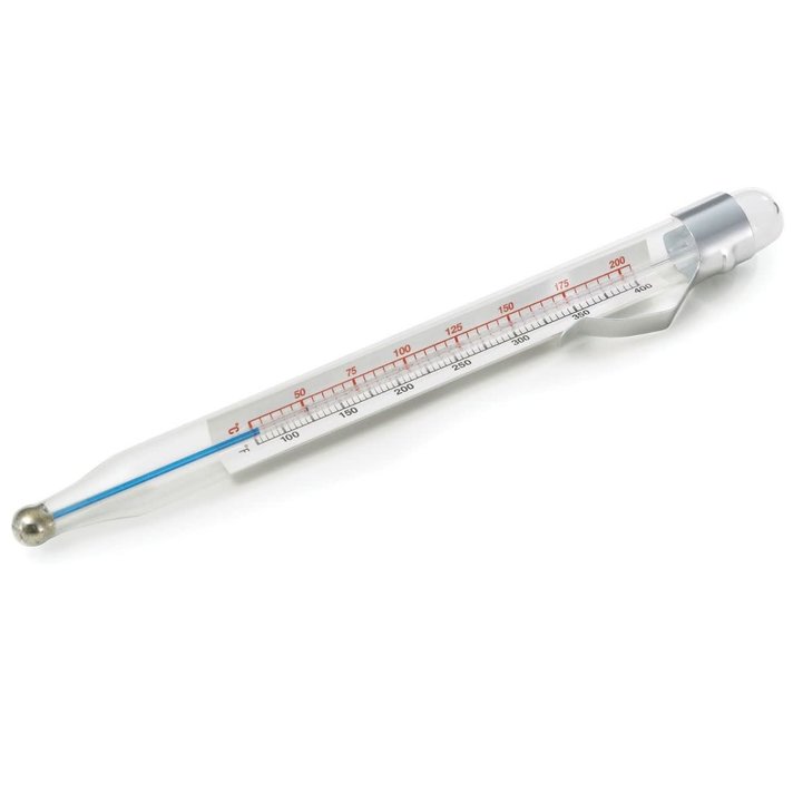 HIC Easy-Read Glass Tube Candy / Jelly Deep Fry Thermometer with