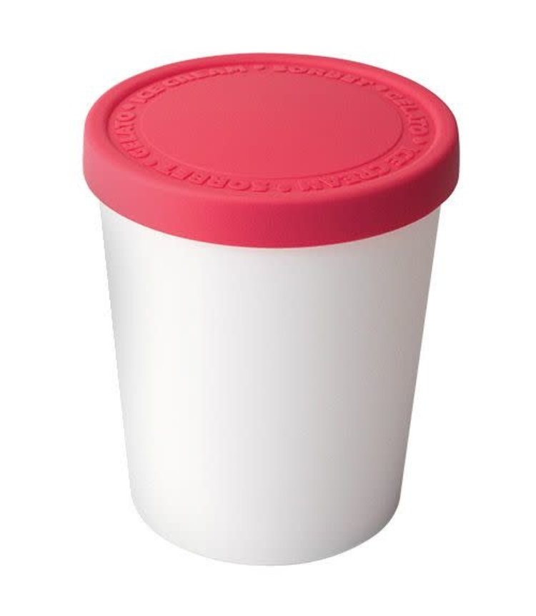Tovolo Tovolo 1 quart Ice Cream Tub with Raspberry Pink Lid