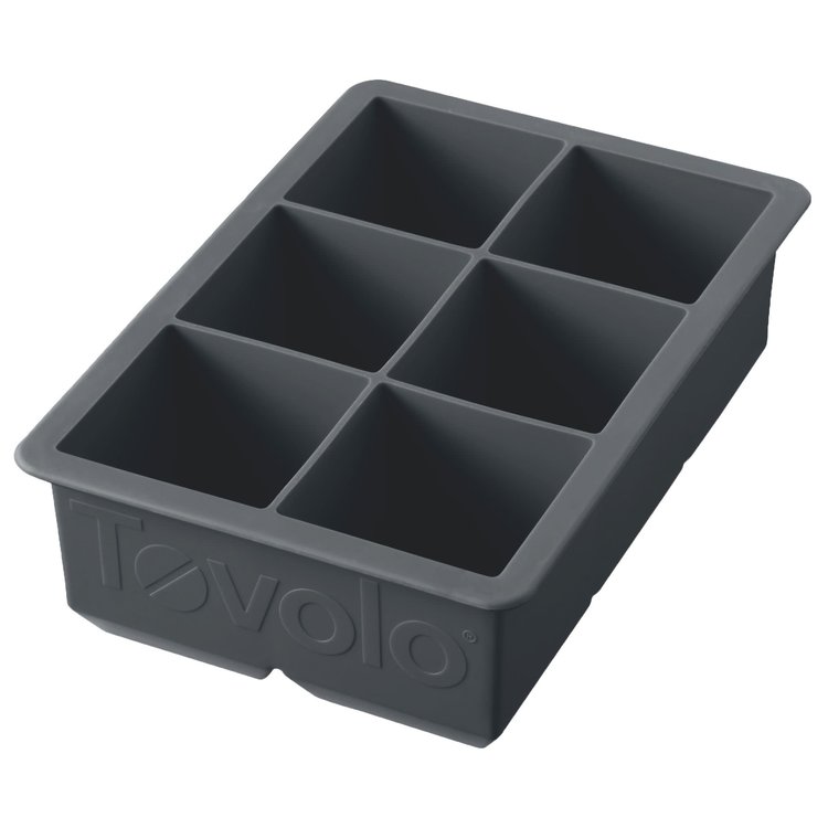 Tovolo Tovolo Charcoal Grey King Cube Ice Cube Tray