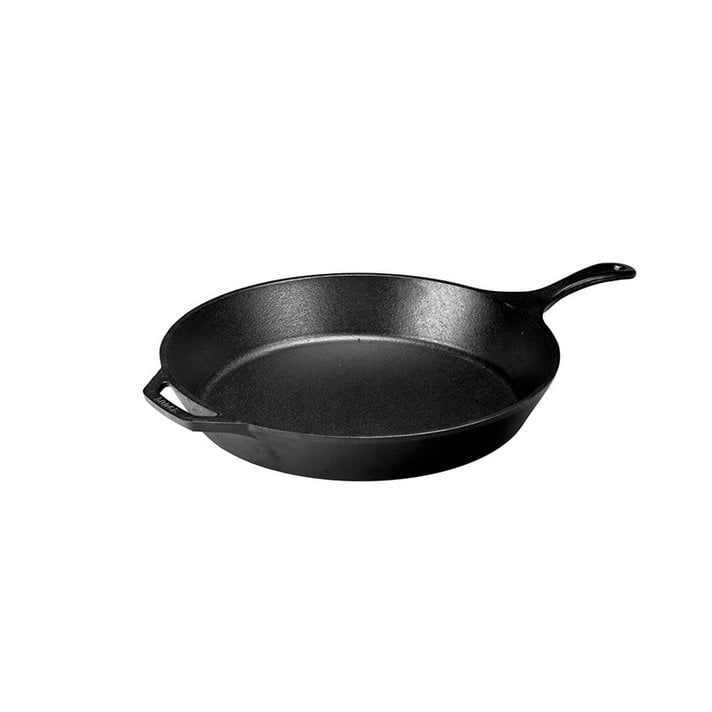 at Home 10.25 Skillet with Red Silicone Handle